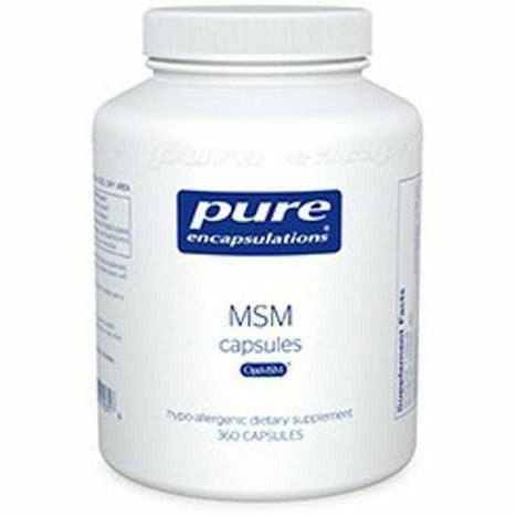 Pure Encapsulations MSM 850 mg, 250 capsules, front of bottle