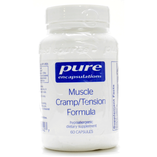 Pure Encapsulations Muscle Cramp/Tension Formula, 60 capsules, front of bottle