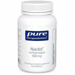 Pure Encapsulations Niacitol 500 mg, 120 capsules, front of bottle