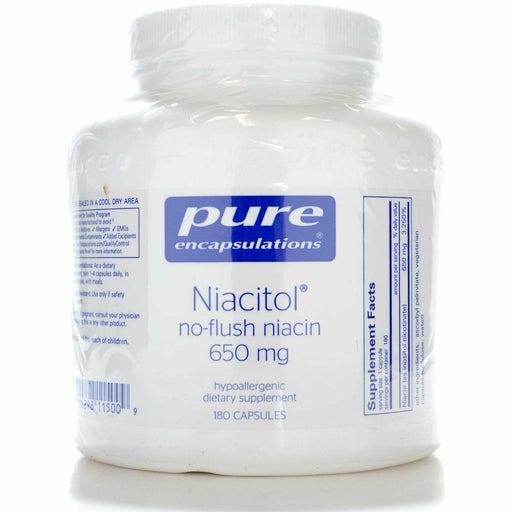 Pure Encapsulations Niacitol 650, 180 capsules, front of bottle