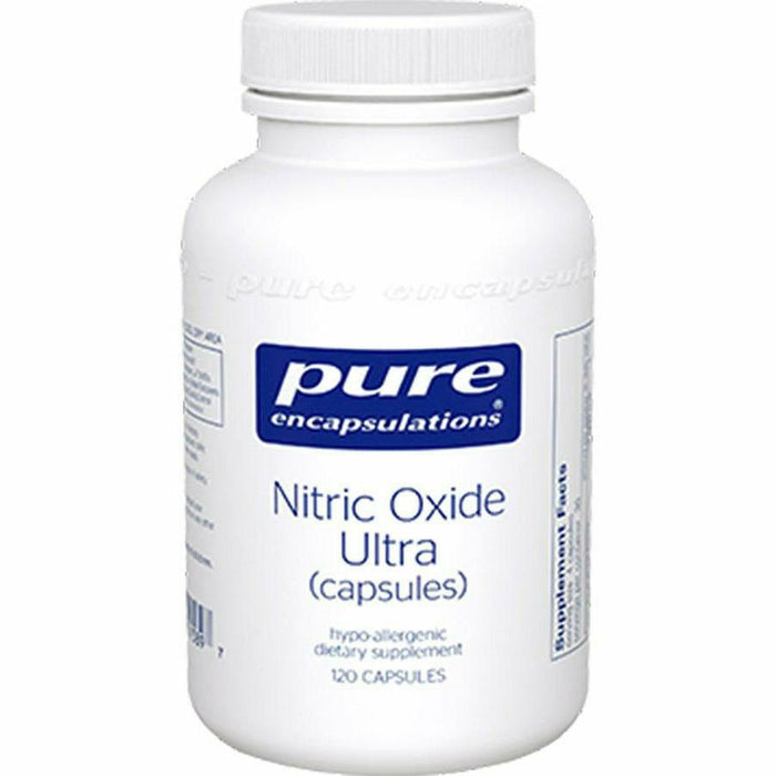 Pure Encapsulations Nitric Oxide Ultra, 120 capsules, front of bottle