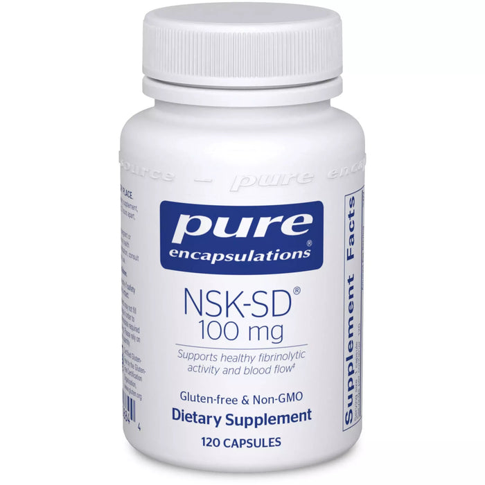 Pure Encapsulations NSK-SD (Nattokinase) 100 mg, 120 capsules, front of bottle
