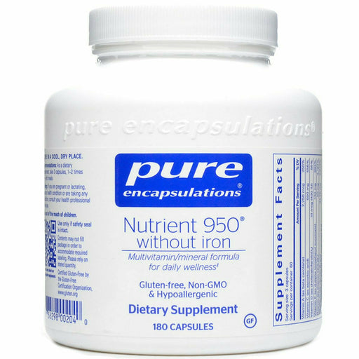 Pure Encapsulations Nutrient 950 without Iron, 180 capsules, front of bottle