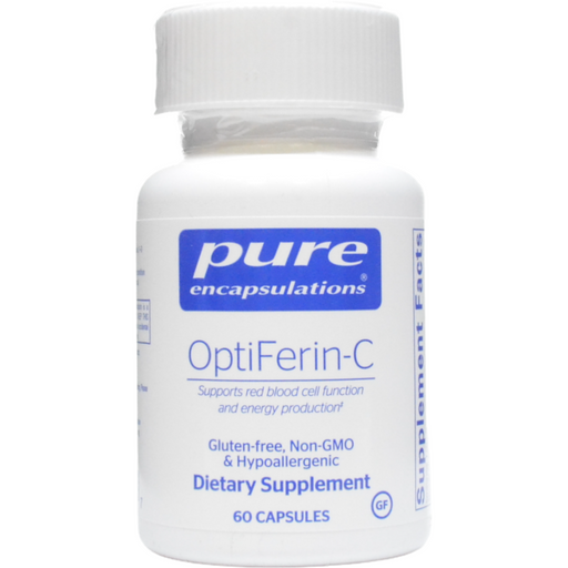 Pure Encapsulations OptiFerin-C, 60 capsules, front of bottle