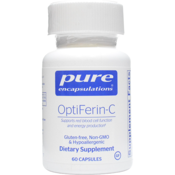 Pure Encapsulations OptiFerin-C, 60 capsules, front of bottle