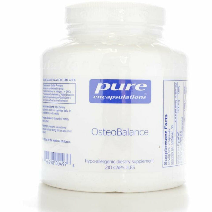 Pure Encapsulations OsteoBalance, 210 capsules, front of bottle