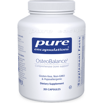 Pure Encapsulations OsteoBalance, 351 capsules, front of bottle