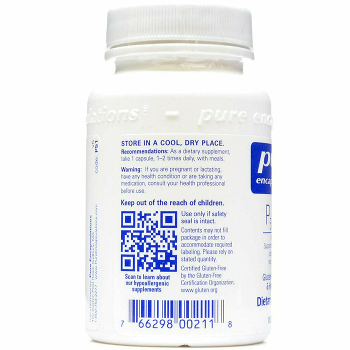 Pure Encapsulations P5P 50 (activated B-6) 50 mg 180 capsules label information panel