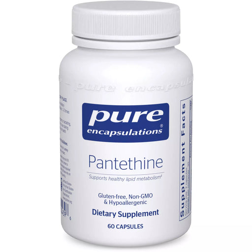 Pure Encapsulations Pantethine 250 mg, 60 capsules, front of bottle