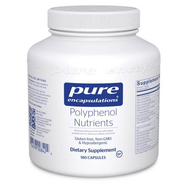 Pure Encapsulations Polyphenol Nutrients, 180 capsules, front of bottle