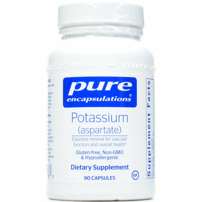 Pure Encapsulations Potassium (aspartate) 99 mg, 90 capsules, front of bottle