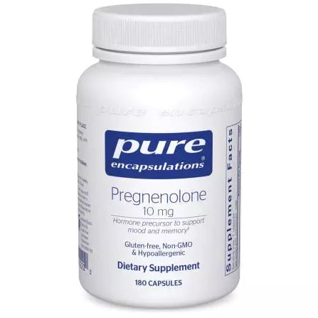 Pure Encapsulations Pregnenolone 10 mg, 180 capsules, front of bottle