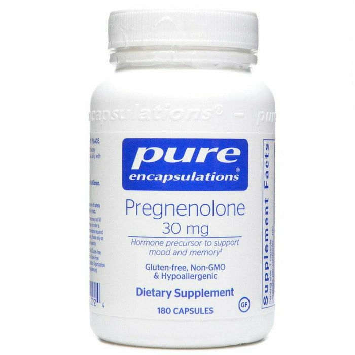 Pure Encapsulations Pregnenolone 30 mg, 180 capsules, front of bottle