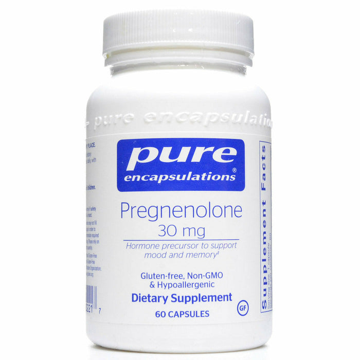 Pure Encapsulations Pregnenolone 30 mg, 60 capsules, front of bottle