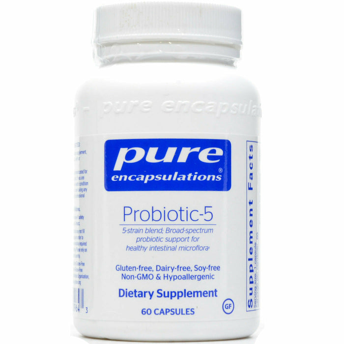 Pure Encapsulations Probiotic-5, 60 capsules, front of bottle