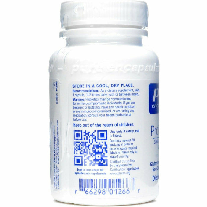 Pure Encapsulations Probiotic G.I. 60 capsules label information panel