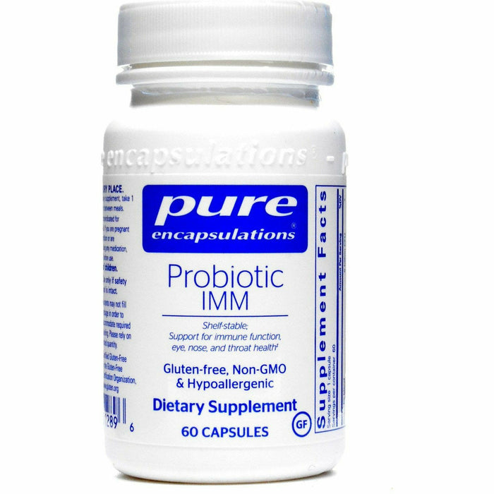Pure Encapsulations Probiotic IMM, 60 capsules, front of bottle