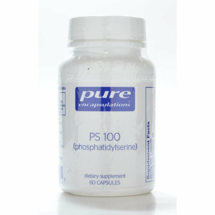 Pure Encapsulations PS 100 (phosphatidylserine) 100 mg, 60 capsules, front of bottle