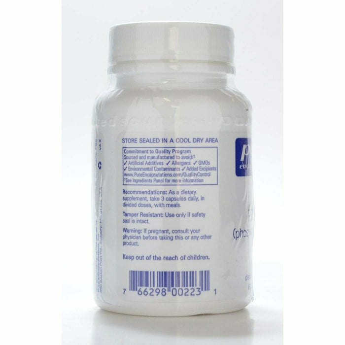 Pure Encapsulations PS 100 (phosphatidylserine) 100 mg 60 capsules suggested use label