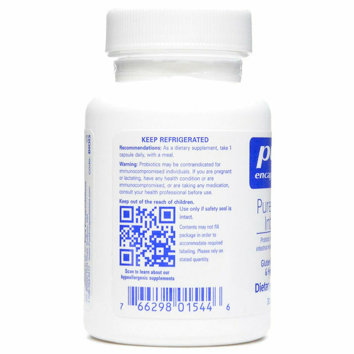 Pure Encapsulations PureBiOme Intensive 30 capsules label information panel