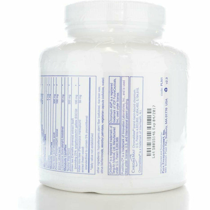 Pure Encapsulations PureLean Nutrients 180 capsules label information panel 2