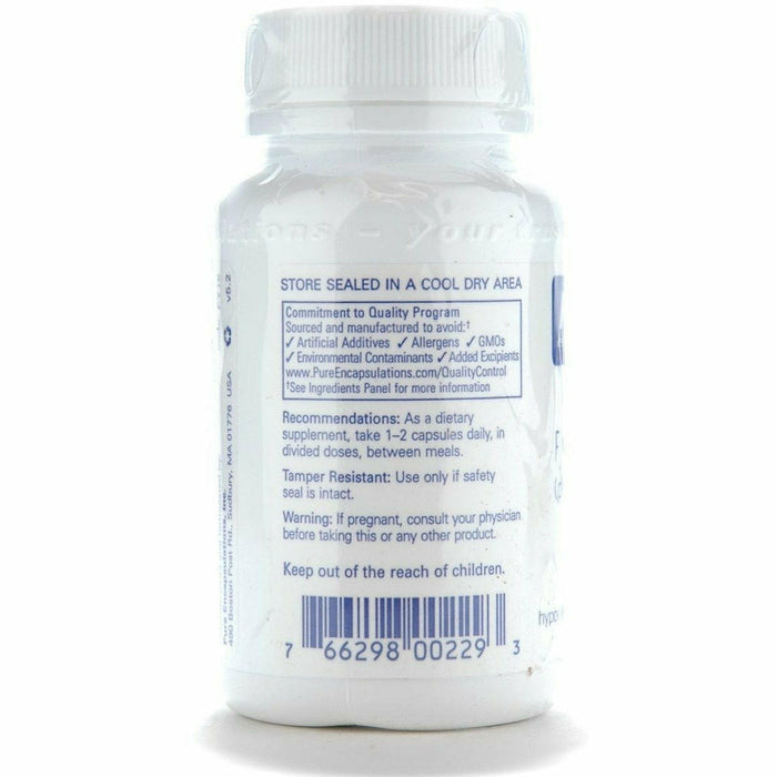 Pure Encapsulations Pycnogenol 100 mg 60 capsules suggested use label