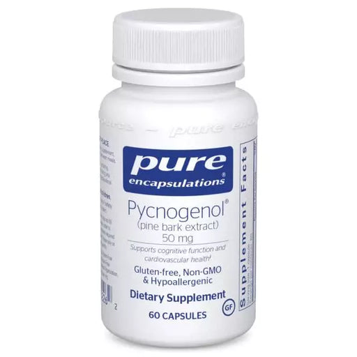 Pure Encapsulations Pycnogenol 50 mg, 60 capsules, front of bottle