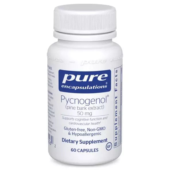 Pure Encapsulations Pycnogenol 50 mg, 60 capsules, front of bottle