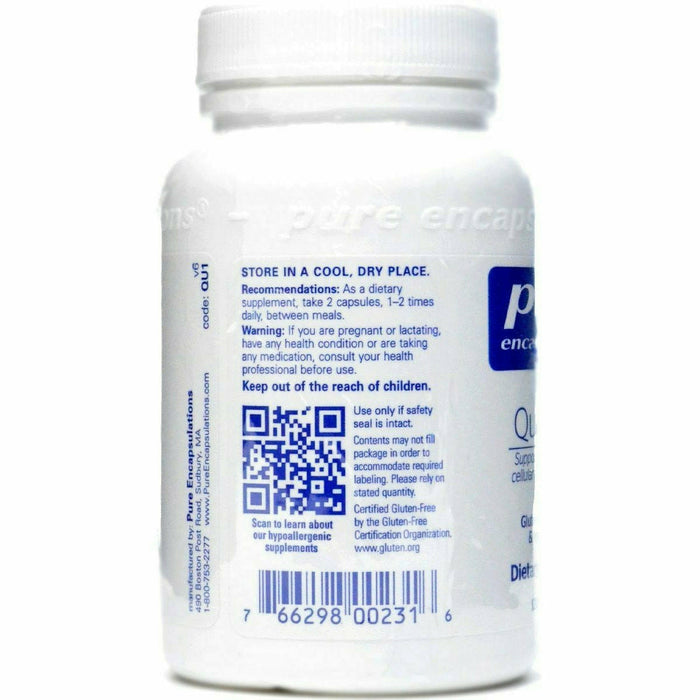 Pure Encapsulations Quercetin 250 mg 60 capsules suggested use label
