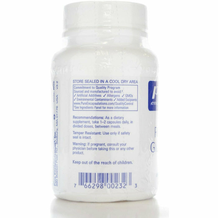 Pure Encapsulations Reduced Glutathione 100 mg 60 capsules suggested use label