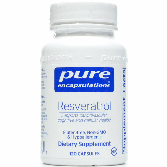 Pure Encapsulations Resveratrol 40 mg, 120 capsules, front of bottle