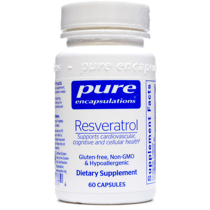 Pure Encapsulations Resveratrol 40 mg, 60 capsules, front of bottle