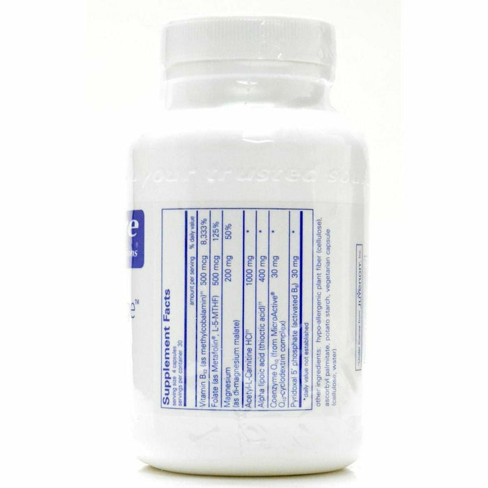 Pure Encapsulations RevitalAge Nerve 120 capsules supplement facts label