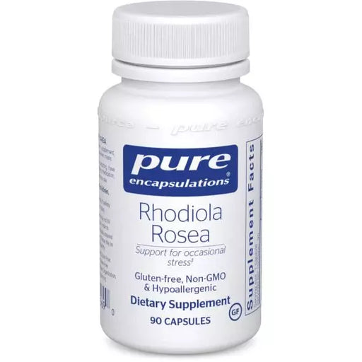 Pure Encapsulations Rhodiola Rosea 100 mg, 90 capsules, front of bottle