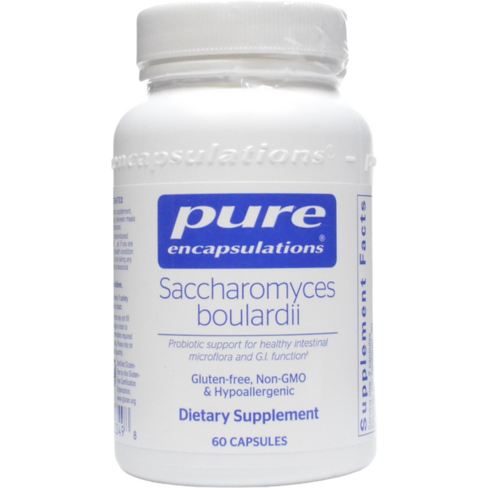 Pure Encapsulations Saccharomyces boulardii, 60 capsules, front of bottle