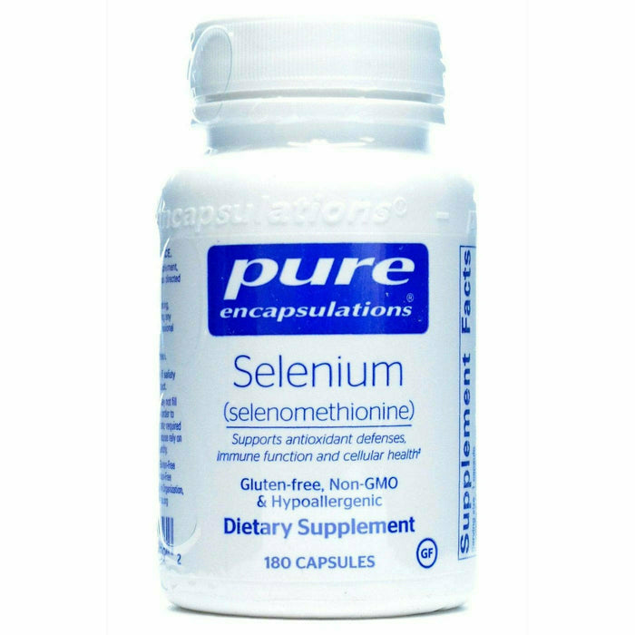 Pure Encapsulations Selenium 200 mcg, 180 capsules, front of bottle