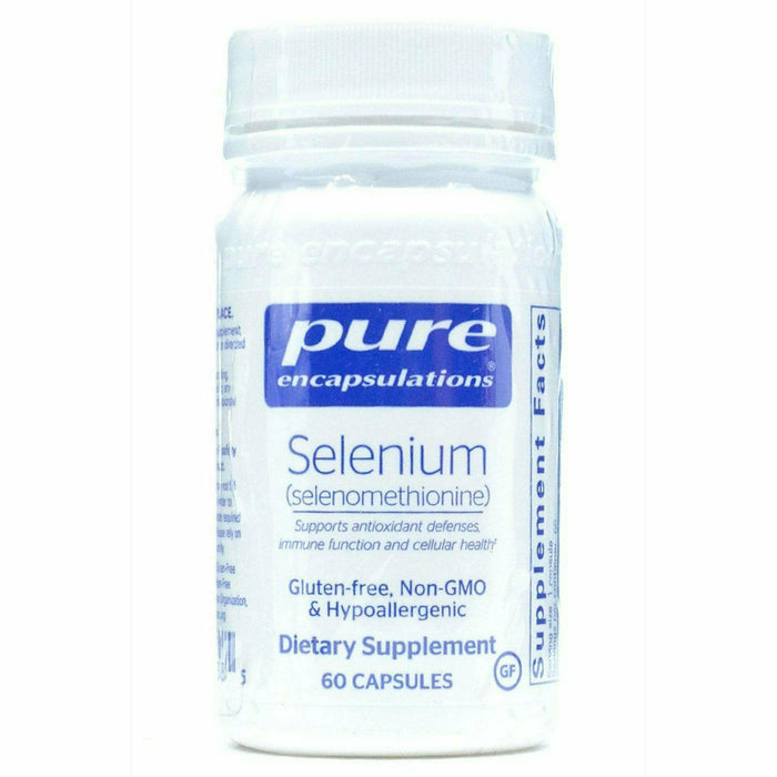 Pure Encapsulations Selenium 200 mcg, 60 capsules, front of bottle