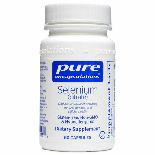 Pure Encapsulations Selenium (citrate) 200 mcg, 60 capsules, front of bottle