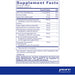 Pure Encapsulations, SP Ultimate 180 capsules Supplement Facts Label