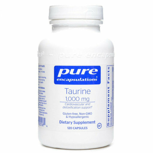 Pure Encapsulations Taurine 1000 mg, 120 capsules, front of bottle
