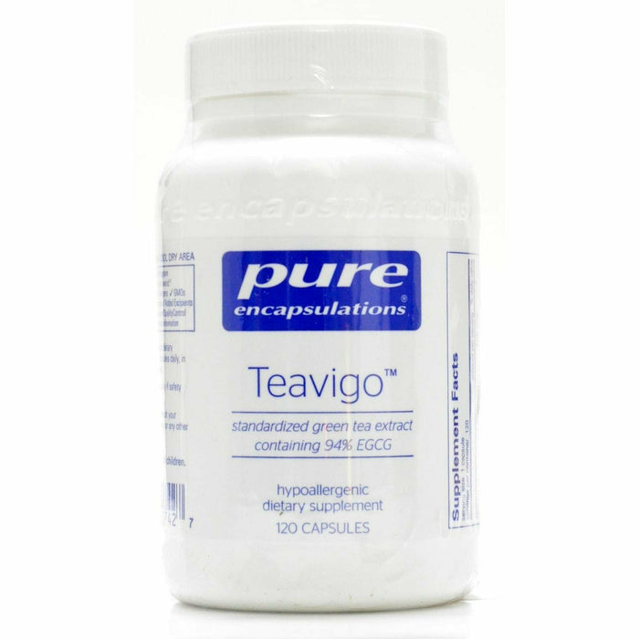Pure Encapsulations Teavigo, 120 capsules, front of bottle
