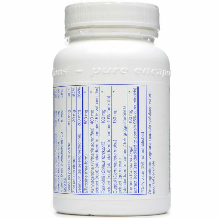 Pure Encapsulations, Thyroid Support Complex 60 capsules supplement facts