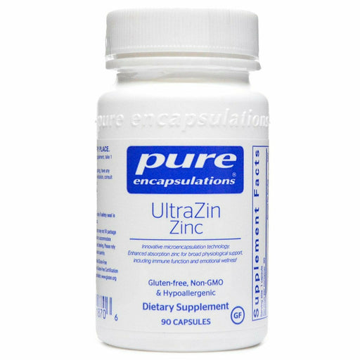 Pure Encapsulations UltraZin Zinc 30 mg, 90 capsules, front of bottle