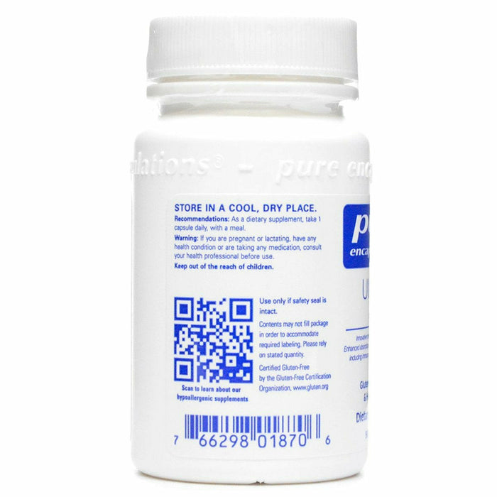 UltraZin Zinc 90 caps by Pure Encapsulations Information Label
