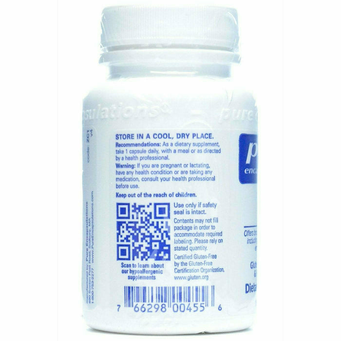 Pure Encapsulations Zinc (citrate) 30 mg 180 capsules suggested use label