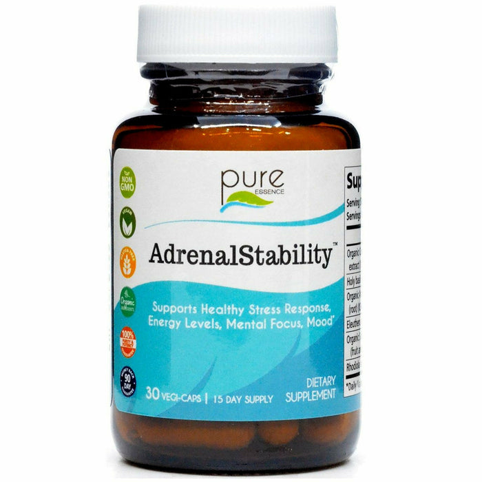 Pure Essence AdrenalStability, 30 capsules, front of bottle