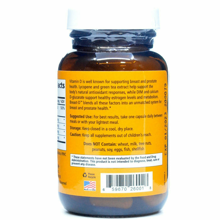 Pure Essence Breast D 30 capsules label information panel