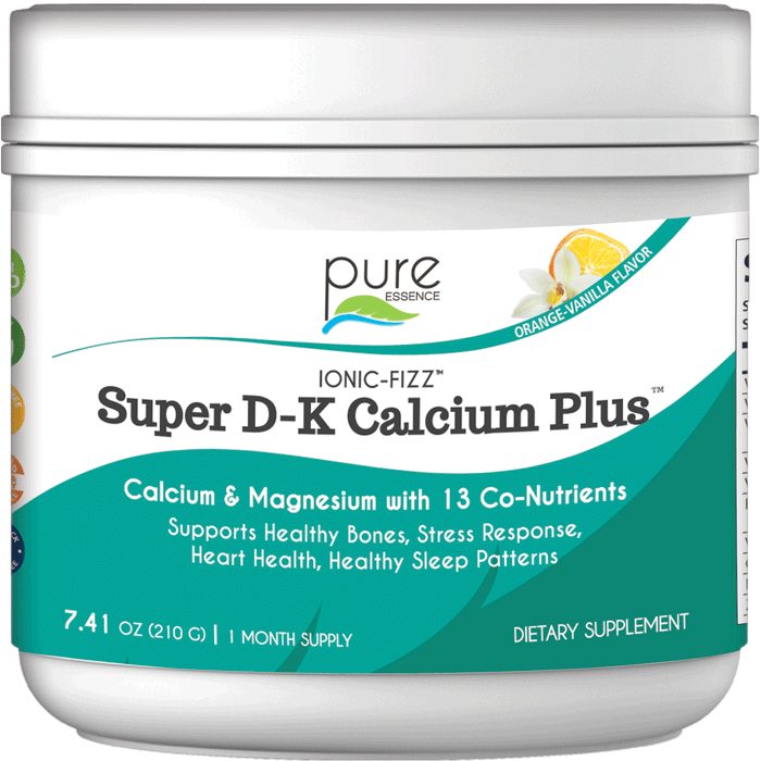 Pure Essence Ionic-Fizz Super D-K Calcium Plus Orange Vanilla 7.41 oz