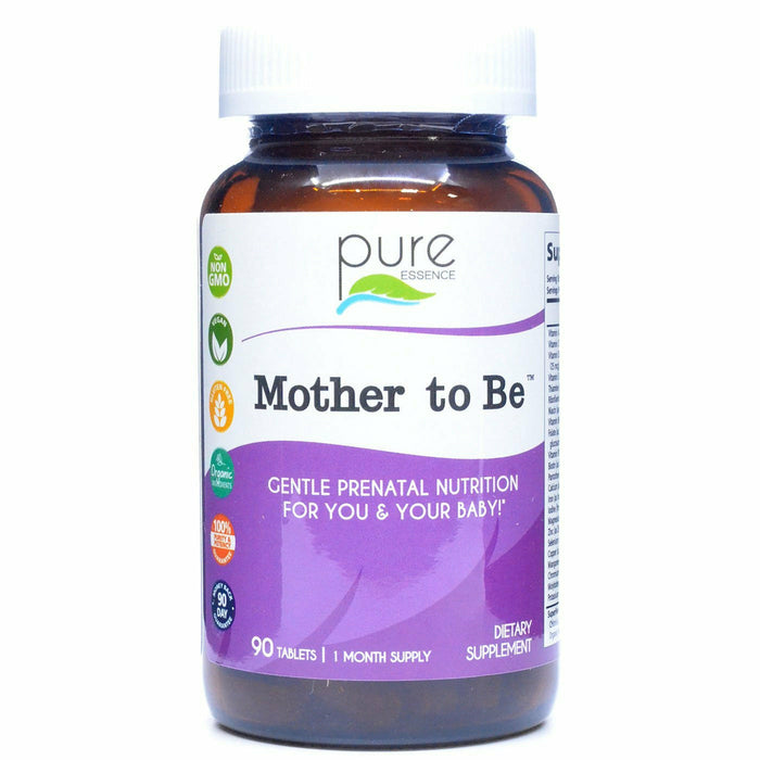 Pure Essence Mother to Be Prenatal Multivitamin, 90 tablets, front of bottle