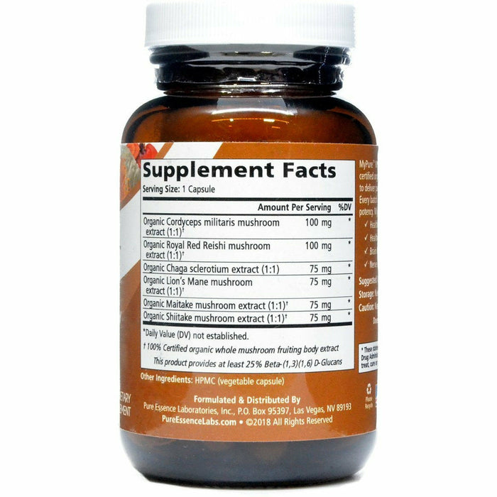 MyPure MYcoMune 60 capsules by Pure Essence, product label